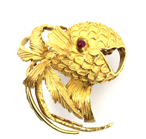Henry Dunay Ladies Fish Brooch or Pin 17.6g, S109028