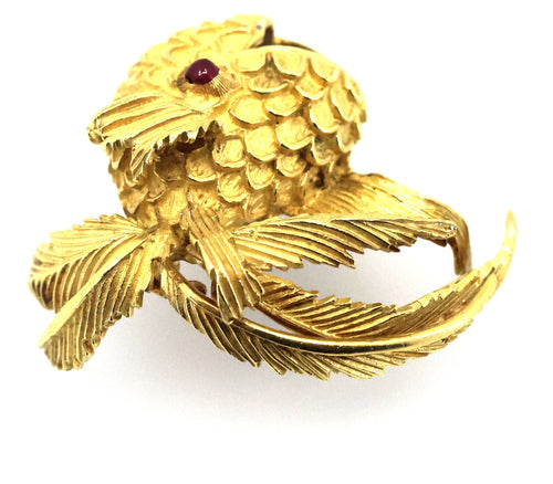 Henry Dunay Ladies Fish Brooch or Pin 17.6g, S109028
