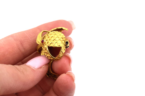 Henry Dunay Ladies Fish Brooch or Pin 17.6g, S109028