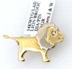 14KWYG Ladies Lion Brooch / Pin 3.6g, S109029