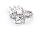 Verragio 1.14 CT TCW Princess Diamond Engagement Ring, Size 5, 4.6g, S109002