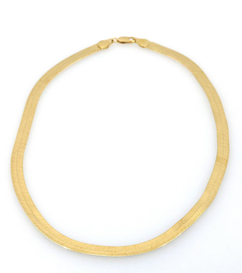 14k Solid Yellow Gold Herringbone Necklace Chain 20",20.9g, S