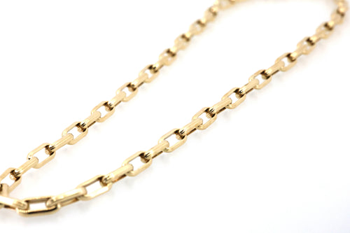 14k Yellow Gold Paperclip Link Chain Necklace 23.2g, 24", S