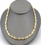 14k Yellow Gold Ladies Fancy Necklace, 10.2g, 17", S