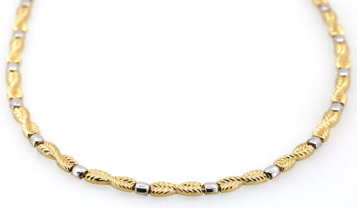 14k Yellow Gold Ladies Fancy Necklace, 10.2g, 17", S
