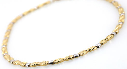 14k Yellow Gold Ladies Fancy Necklace, 10.2g, 17", S