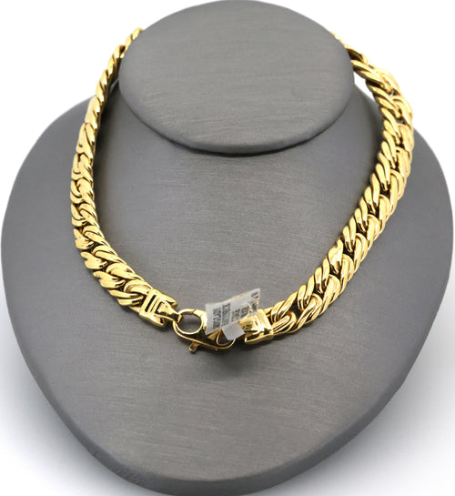 14k Yellow Gold Ladies Fancy Necklace, 39.1g, 17", S107101