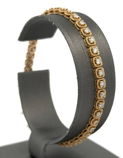 14k Yellow Gold 1.50 CT Diamond Tennis Bracelet, 7", 9.6gm, S105889