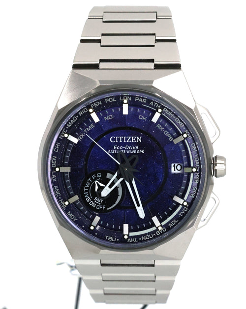 Citizen CC3097-52L Satellite Wave X GPS Super Titanium Blue Dial, Box/Card