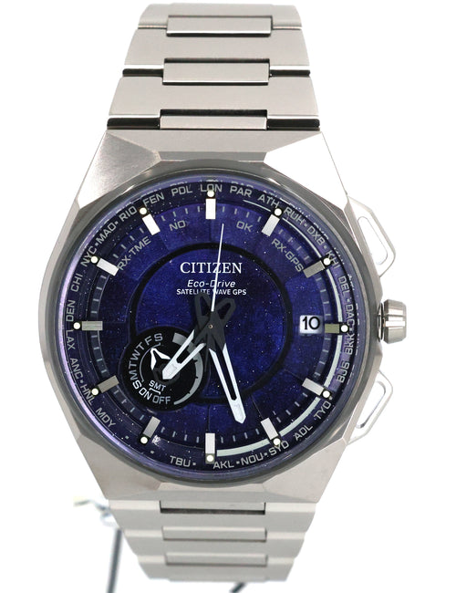Citizen CC3097-52L Satellite Wave X GPS Super Titanium Blue Dial, Box/Card