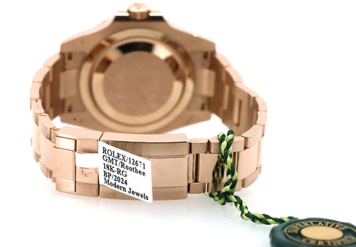 Rolex GMT-Master II 126715CHNR 'Root Beer' Rose Gold Black Dial 40mm, (Pre-owned)
