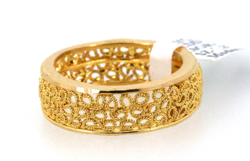 21k Yellow Gold Lady Wedding Band, 5.0gm, Size 7.25, S109048