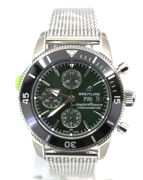 Breitling Superocean Heritage Chronograph Automatic Chronometer Green Dial A13313121L1A1, S16994