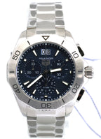 TAG Heuer AQUARACER Professional 200 Chronograph Quartz Blue Dial Stainless Steel Watch 40mm - CBP1113.BA0627, S17001