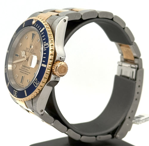 Pre-owned Rolex Submariner Date 16613 - 1995 - Champagne Dial - 18k Yellow Gold & Stainless Steel S108067