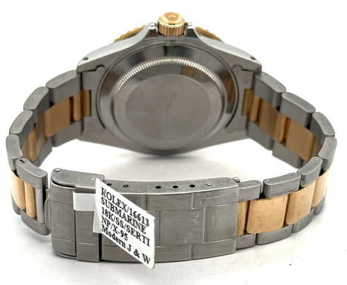 Pre-owned Rolex Submariner Date 16613 - 1995 - Champagne Dial - 18k Yellow Gold & Stainless Steel S108067