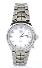 TAG Heuer LINK Date Quartz Mother-of-Pearl Diamond Dial Stainless Steel Watch 32mm, WBC1312.BA0600, S17041