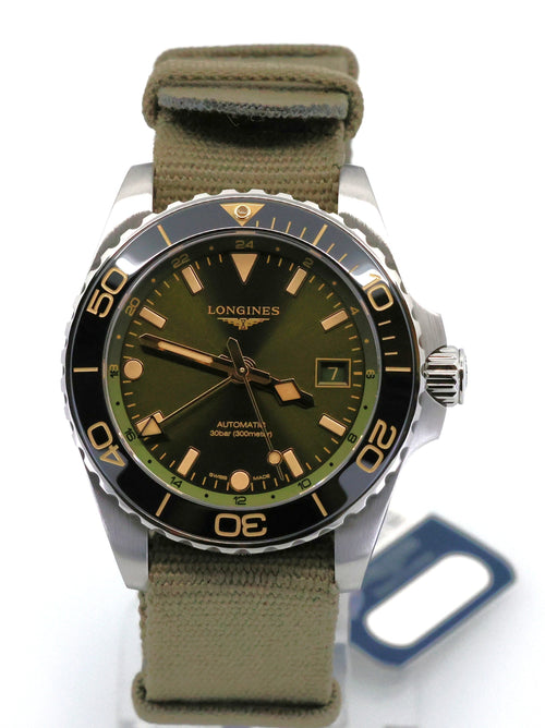 Longines HydroConquest GMT 41mm Men's Watch, L3.790.4.06.2, L37904062