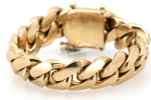 10k Yellow Gold Men's Miami Cuban Link Bracelet 257.2g, 9", S109087