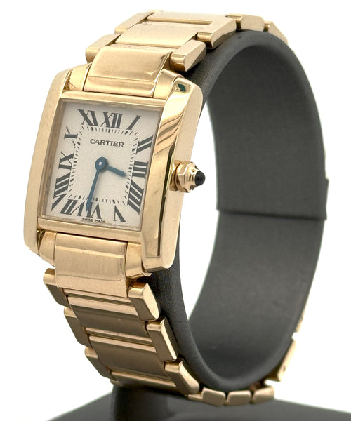 Cartier Tank Française Lady Small 2385 18K Watch (Pre-owned)