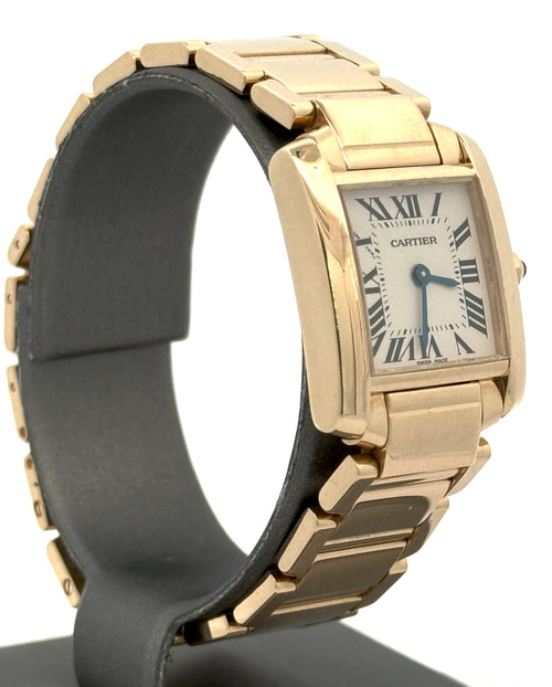 Cartier Tank Française Lady Small 2385 18K Watch (Pre-owned)
