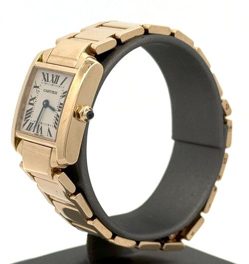 Cartier Tank Française Lady Small 2385 18K Watch (Pre-owned)
