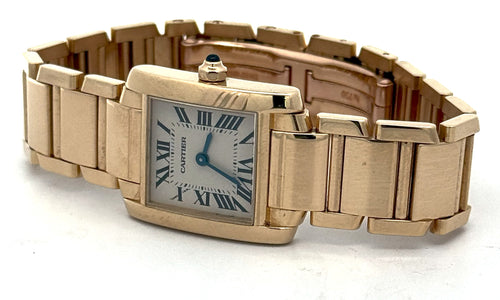 Cartier Tank Française Lady Small 2385 18K Watch (Pre-owned)