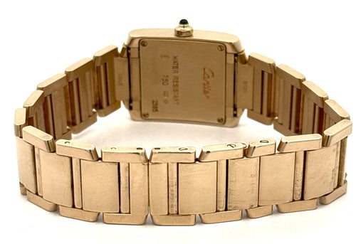 Cartier Tank Française Lady Small 2385 18K Watch (Pre-owned)