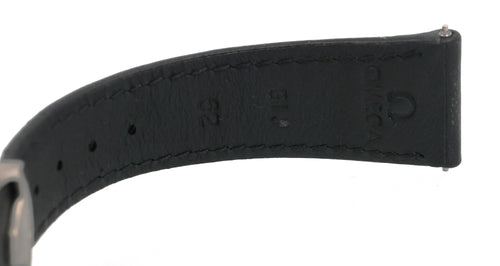 Omega Speedmaster Moonwatch Two-Piece Black Calf Leather Strap with Stainless Steel Foldover Clasp 032CUZ014116