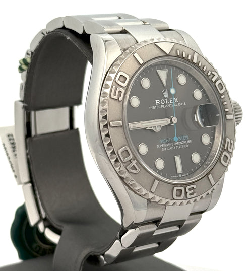 Pre-Owned Rolex Yacht-Master 126622 Rhodium Slate Gray Dial Platinum Bezel 40mm Watch, S16643