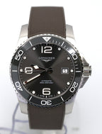 Longines HydroConquest Automatic Gray Dial Rubber Strap 41mm Men's Watch L3.781.4.76.9, L37814769