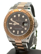 Pre-Owned Rolex Yacht-Master 116621 Rose Gold & Steel Chocolate Dial 40mm Watch, S106903