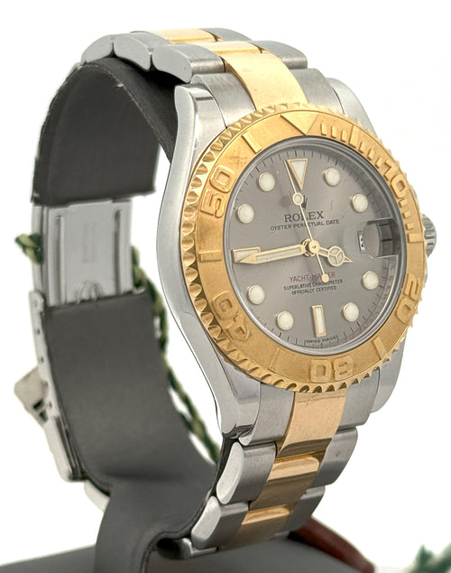 Pre-Owned Rolex Yacht-Master 168623 Yellow Gold & Steel 35mm Midsize Watch, S106462