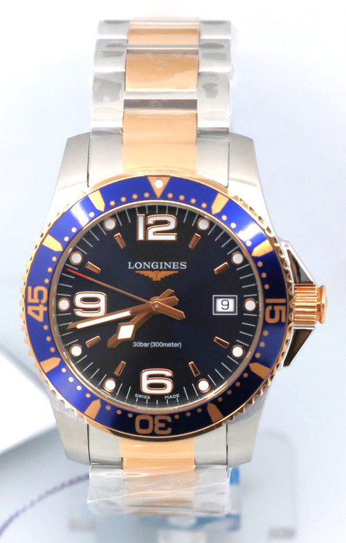 Longines HydroConquest Quartz 41mm Blue Dial Two-Tone Steel Men's Watch L3.740.3.98.7, L37403987