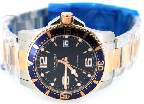 Longines HydroConquest Quartz 41mm Blue Dial Two-Tone Steel Men's Watch L3.740.3.98.7, L37403987