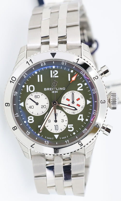 Breitling Super AVI B04 Chronograph GMT 46mm Curtiss Warhawk AB04452A1L1A1, S17098