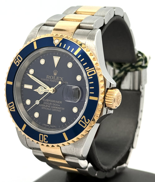 Pre-Owned Rolex Submariner Date 16613, 18k Gold & Stainless Steel Watch, S106419