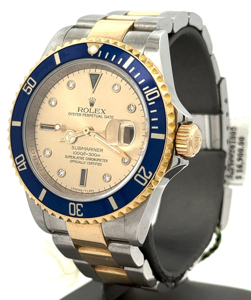 Pre-Owned Rolex Submariner Date 16613, 18k Gold & Stainless Steel Watch, S105250