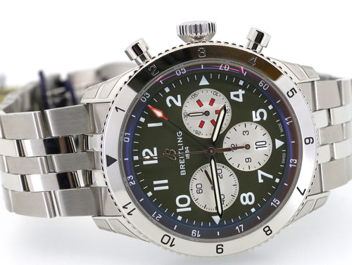 Breitling Super AVI B04 Chronograph GMT 46mm Curtiss Warhawk AB04452A1L1A1, S17098