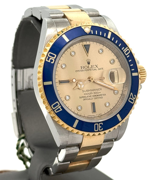 Pre-Owned Rolex Submariner Date 16613, 18k Gold & Stainless Steel Watch, S105250