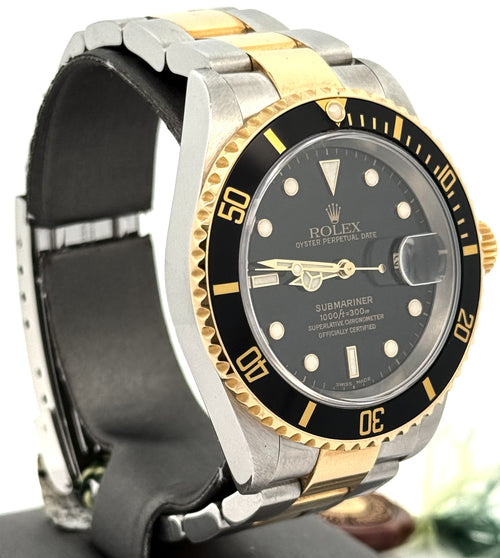 Pre-Owned Rolex Submariner Date 16613, 18k Gold & Stainless Steel Watch, S104609