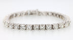 14k White Gold 15.75 CT Diamond Tennis Bracelet, 24.2g, 8", S17105