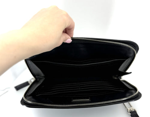 Prada clutch bag leather