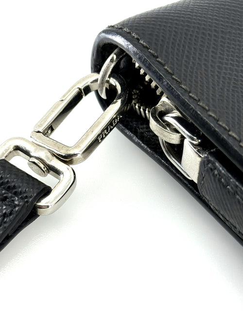 Prada clutch bag leather