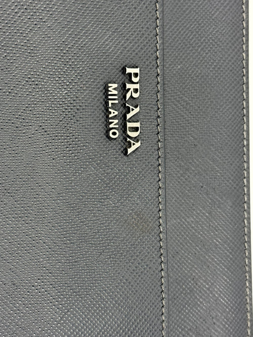 Prada clutch bag leather