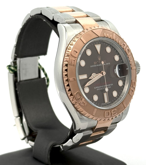 Pre-Owned Rolex 116621 Yacht-Master 116621 Rose Gold & Steel Chocolate Dial 40mm, S106902