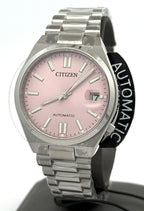 Citizen TSUYOSA Automatic Stainless Steel Pink Dial 37mm Watch, NJ0200-50Z