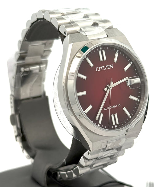 Citizen TSUYOSA Automatic Stainless Steel Red Dial 40mm Watch, NJ0150-56W