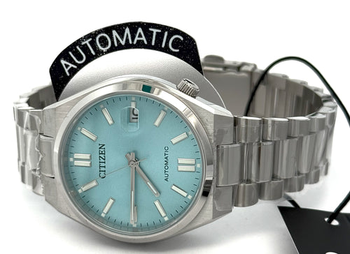 Citizen TSUYOSA Automatic Stainless Steel Blue Dial 37mm Watch, NJ0200-50L