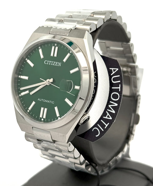 Citizen TSUYOSA Automatic Stainless Steel Green Dial 40mm Watch, NJ0150-56X